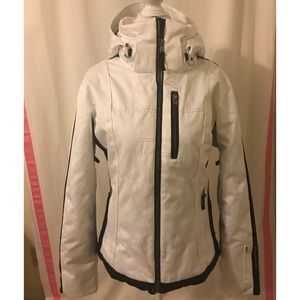Obermeyer white ski jacket